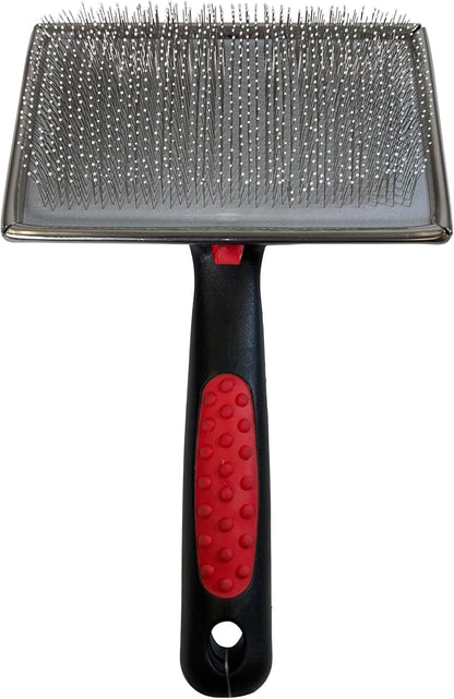 Paw Brothers Professional Grade Soft Pin Flat Slicker Brush for Large Dogs - X-Large, Gentle Coated Tips for Tangle and Mat Removal, Maximum Coverage